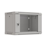 LANBERG Rack montažni ormar 19", 6U, 540x350, siva, staklena vrata